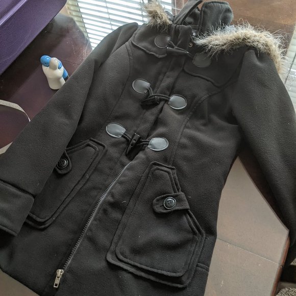 River Island Cashmilan toggle jacket XS-S - Picture 1 of 11